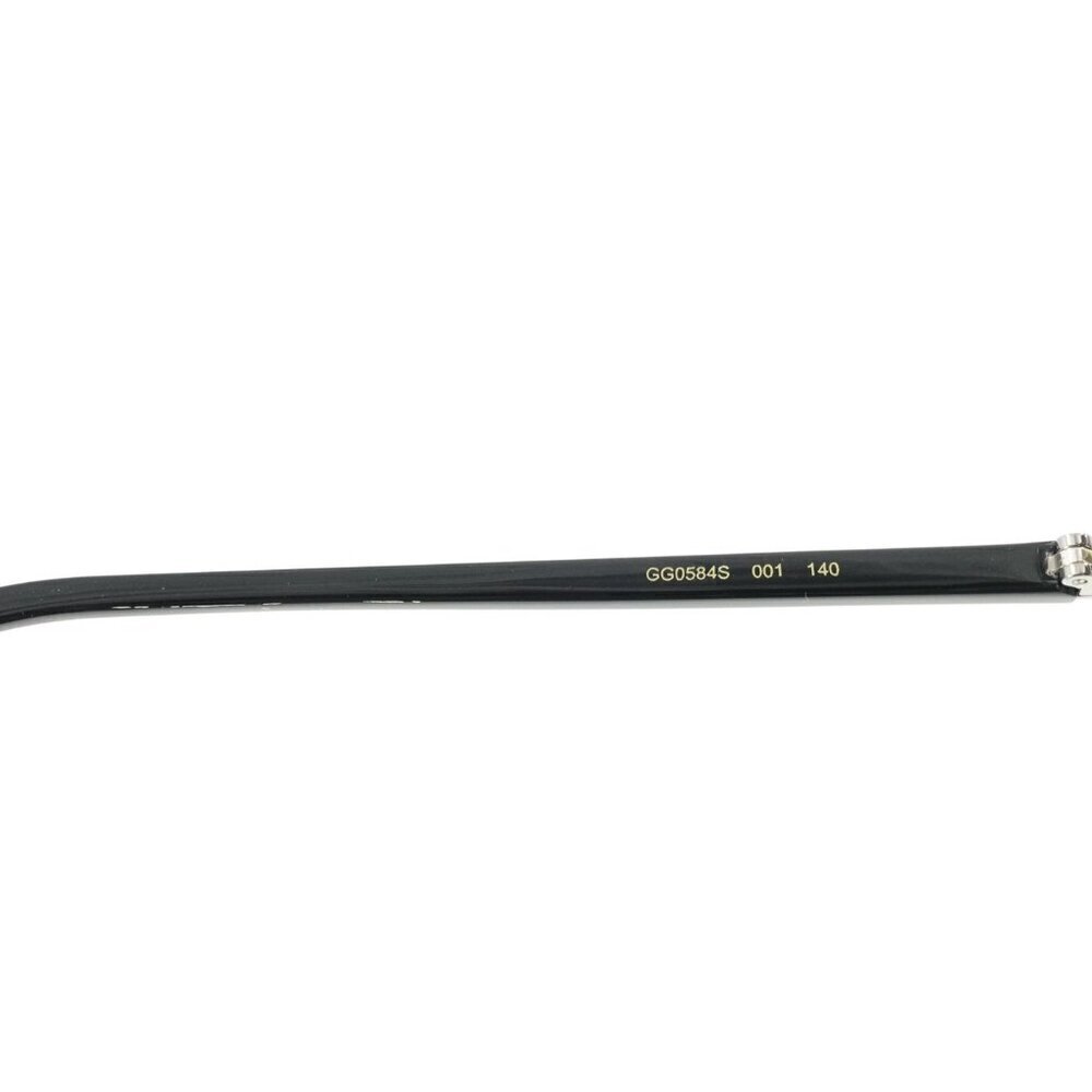 Gucci GG0584 Shield Sunglasses Silver Black OS - Picture 10 of 16